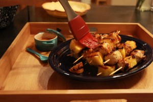 Chicken and Pineapple Kebobs with Honey Chipotle Glaze 2