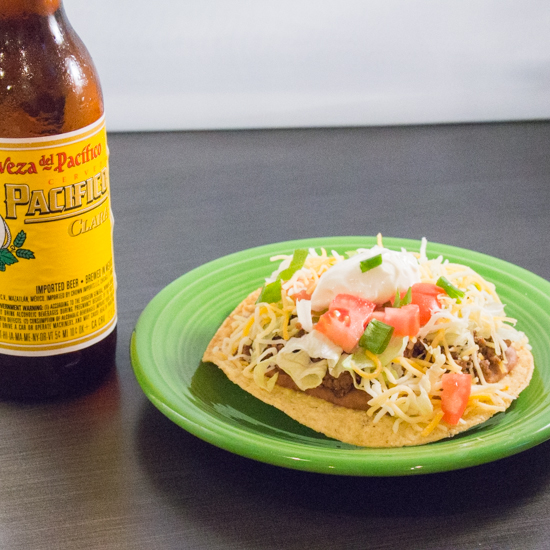 Beef and Bean Tostadas