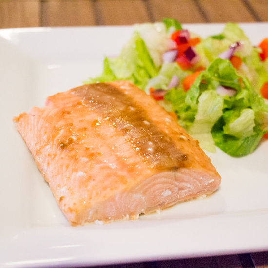 Brown Sugar Honey Mustard Glazed Salmon