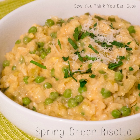 spring green risotto | Sew You Think You Can Cook