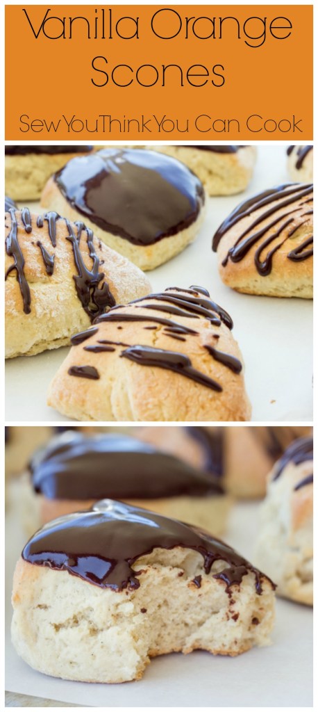 Vanilla Orange Scones for #BrunchWeek from Sew You Think You Can Cook