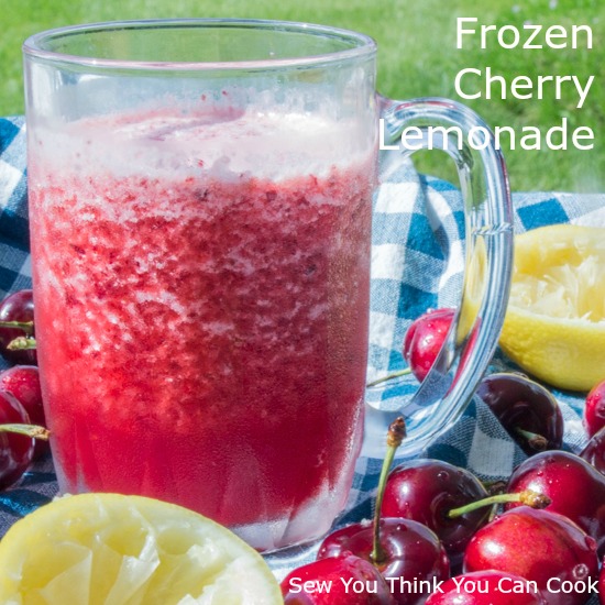 Frozen Cherry Lemonade for #HotSummerEats from Sew You Think You Can Cook
