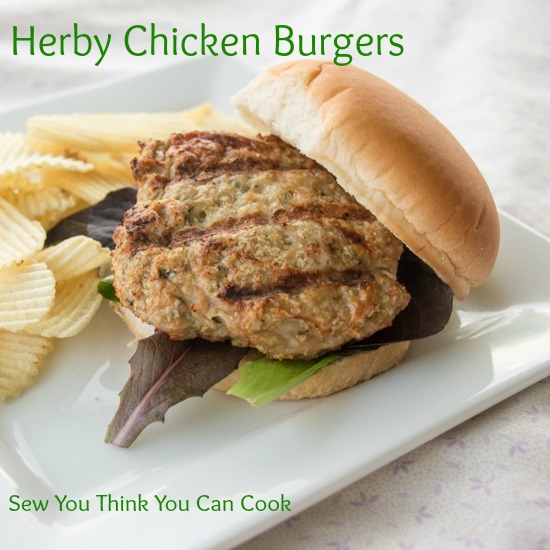 Herby Chicken Burgers for #HotSummerEats from Sew You Think You Can Cook