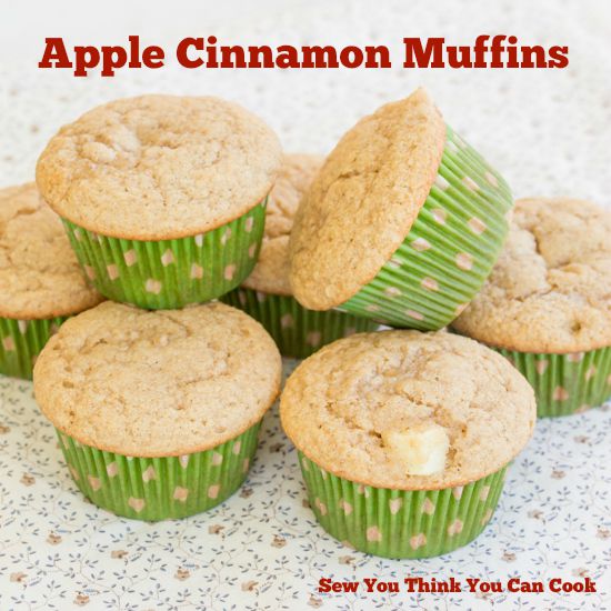 Apple Cinnamon Muffins for Secret Recipe Club from Sew You Think You Can Cook