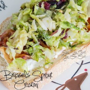 Brussels Sprout Crostini | Sew You Think You Can Cook