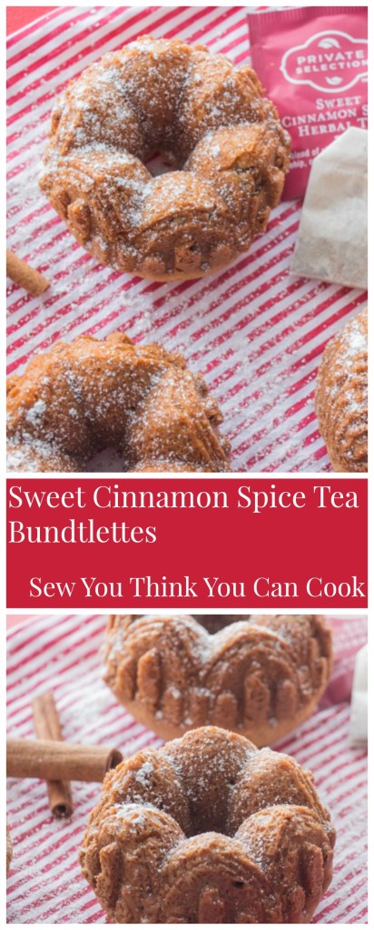 Sweet Cinnamon Spice Tea Bundtlettes (2) for #BundtBakers from Sew You Think You Can Cook