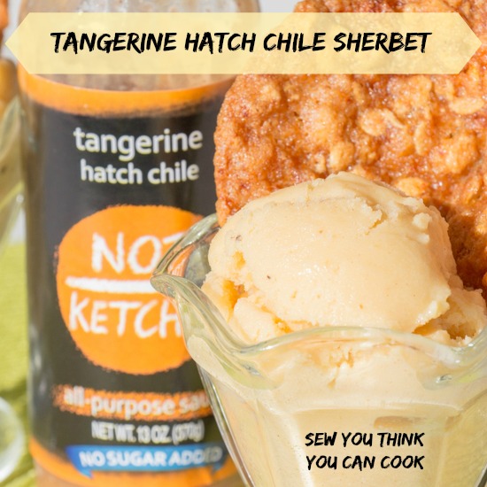 Tangerine Hatch Chile Sherbet for #FreshTastyValentines from Sew You Think You Can Cook