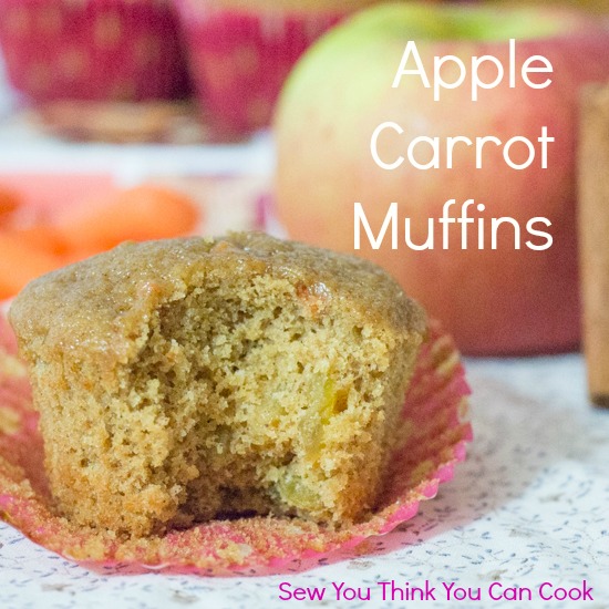 Apple Carrot Muffins for #MuffinMonday from Sew You Think You Can Cook (1)