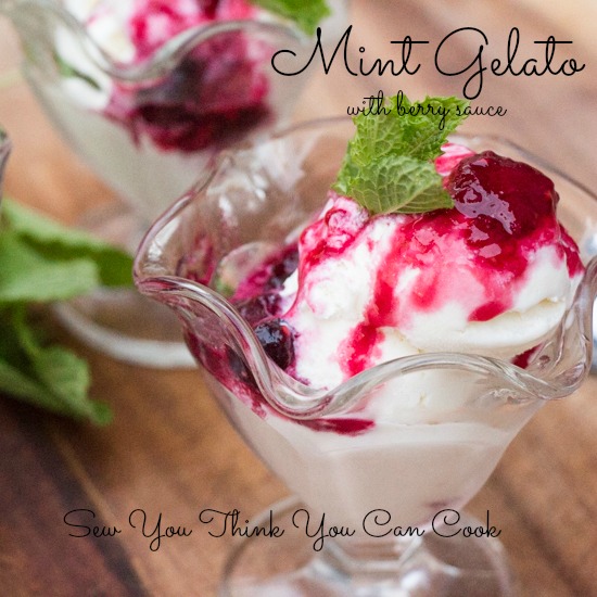 Mint Gelato with Berry Sauce for #FoodieExtravaganza from Sew You Think You Can Cook (2)