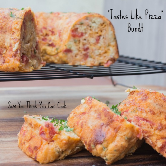 Tastes Like Pizza Bundt for #BundtBakers from Sew You Think You Can Cook