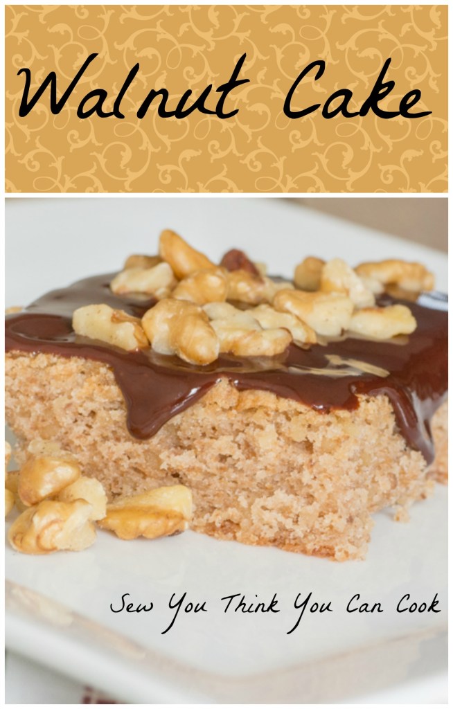 Walnut Cake for #TourDeManger from Sew You Think You Can Cook