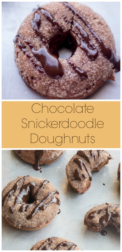 Chocolate Snickerdoodle Doughnuts for #FoodieExtravaganza from Sew You Think You Can Cook
