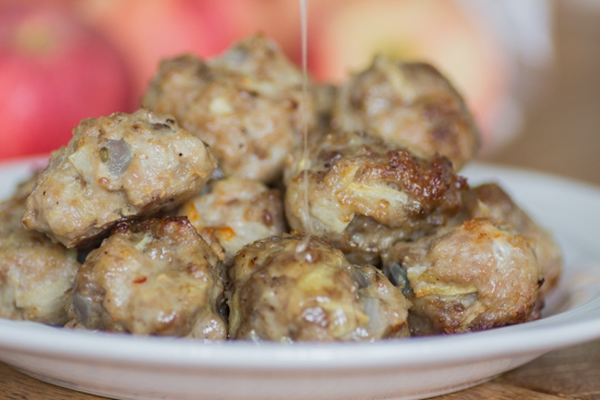 Pork and Apple Meatballs (with honey) | Sew You Think You Can Cook | http://sewyouthinkyoucancook.com