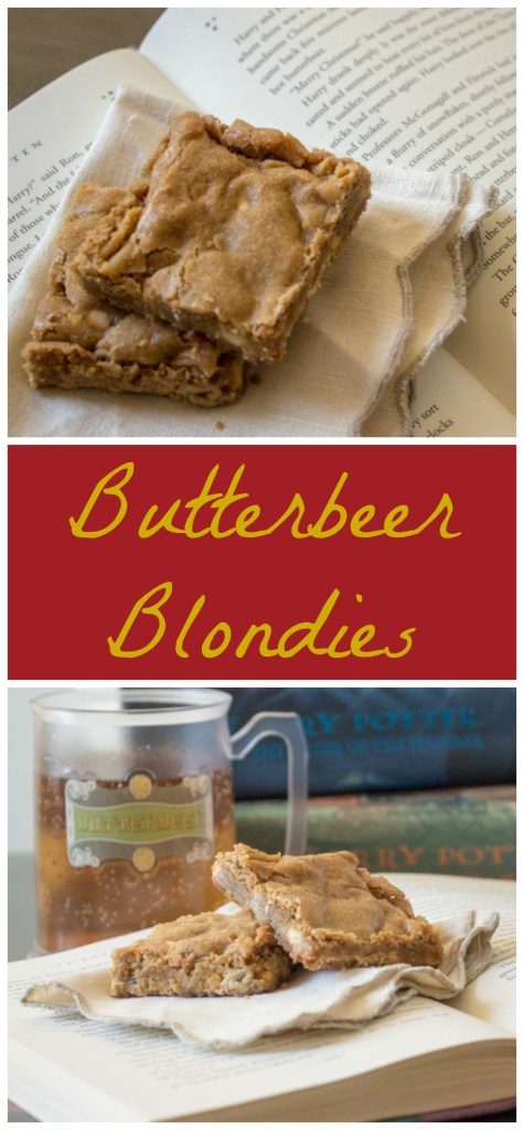 Butterbeer Blondies | Sew You Think You Can Cook | http://sewyouthinkyoucancook.com