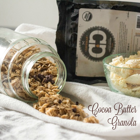 Cocoa Butter Granola featuring Caveman Coffee Cocoa Butter for #Choctoberfest from Sew You Think You Can Cook