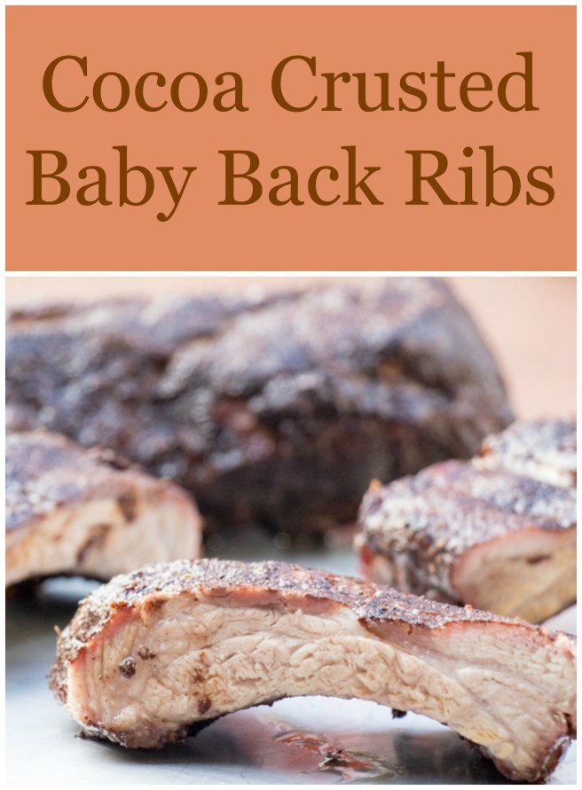 Cocoa Crusted Baby Back Ribs for #ChoctoberFest from Sew You Think You Can Cook