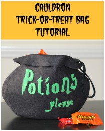 Cauldron Trick-or-Treat Bag Tutorial | Sew You Think You Can Cook | http://sewyouthinkyoucancook.com