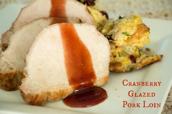 Cranberry Glazed Pork Loin for #CranberryWeek from Sew You Think You Can Cook
