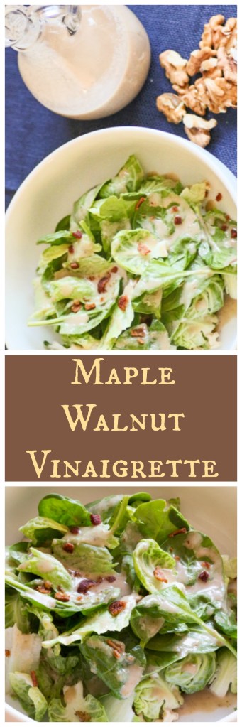 Maple Walnut Vinaigrette | Sew You Think You Can Cook | http://sewyouthinkyoucancook.com