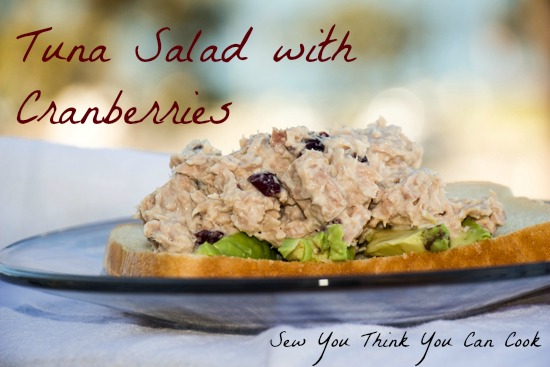Tuna Salad with Cranberries for #CranberryWeek from Sew You Think You Can Cook