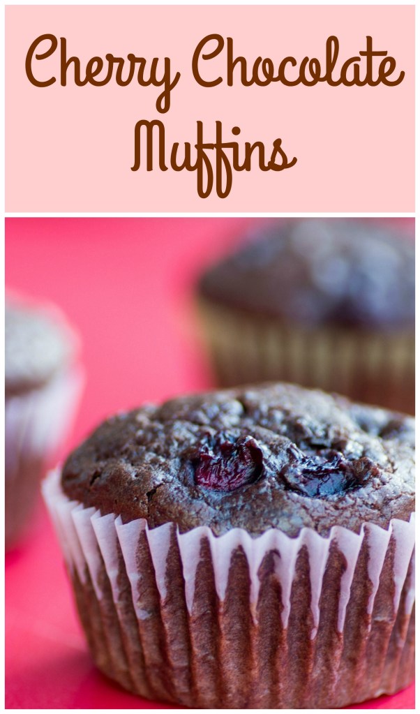 Cherry Chocolate Muffins for #MuffinMonday from Sew You Think You Can Cook