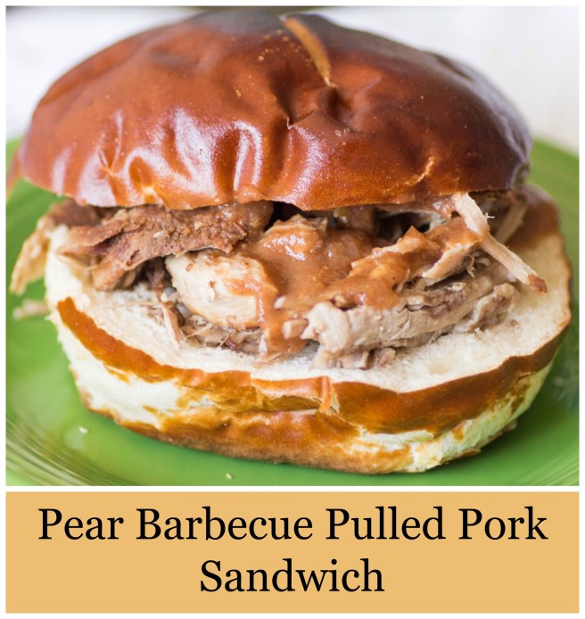 Pear Barbecue Pulled Pork Sandwich for Crazy Ingredient Challenge from Sew You Think You Can Cook