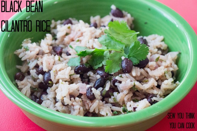Black Bean Cilantro Rice for #SundaySupper from Sew You Think You Can Cook