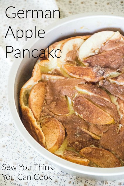 German Apple Pancake for #BrunchWeek from Sew You Think You Can Cook