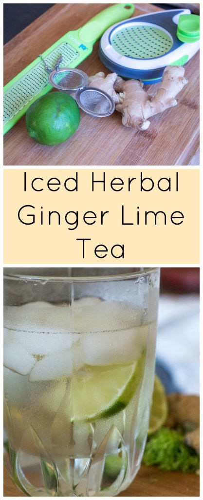 Iced Herbal Ginger Lime Tea | Sew You Think You Can Cook