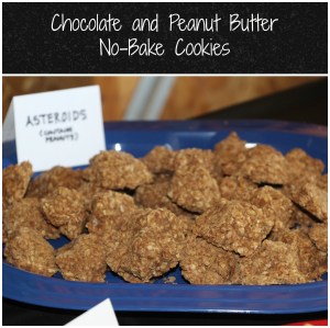 No-Bake Cookies: renamed asteroids, they're perfect for a Space Themed Birthday Party