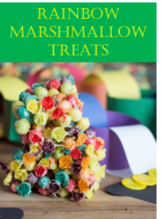 Rainbow Marshmallow Treats #StPatricksDay | Sew You Think You Can Cook